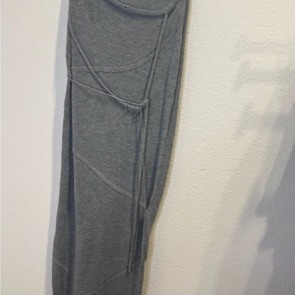 Gray Knit Maxi Skirt